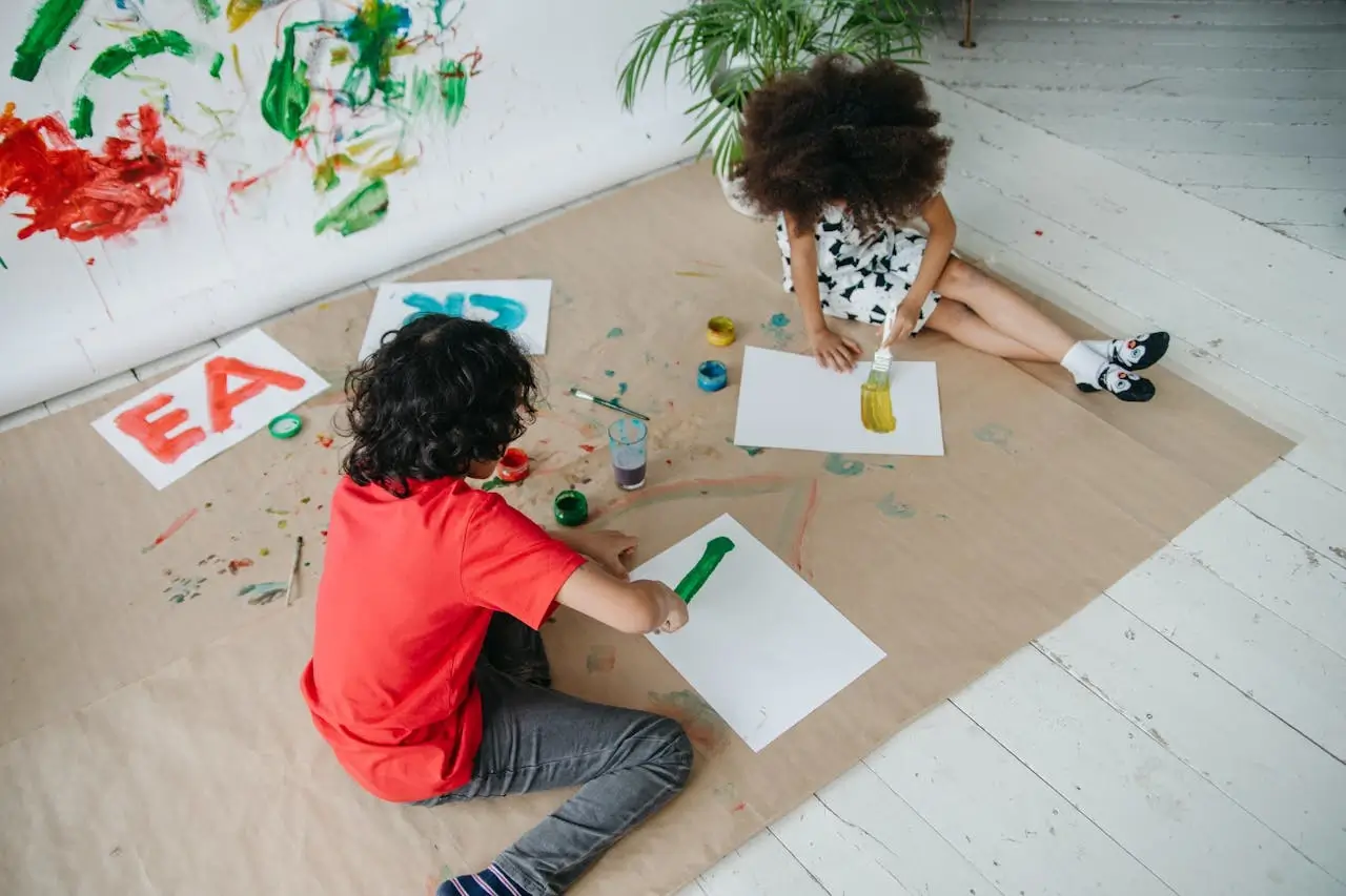 Students learning together